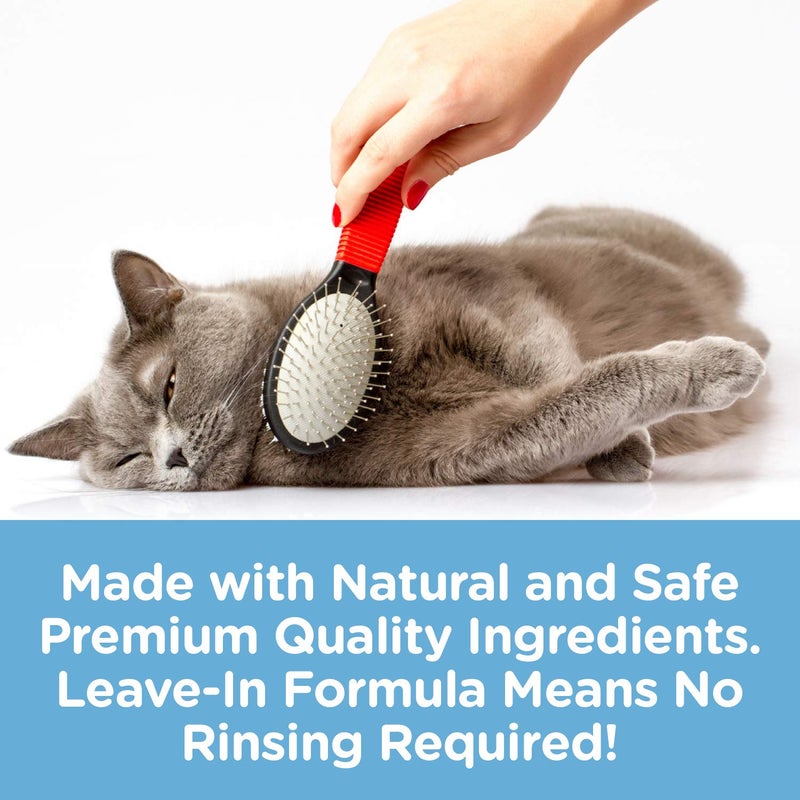 Pet MasterMind Fab Fur Kitty Cat Detangler Spray for Matted Hair | Premium, Natural, Unscented 8oz - Image 4